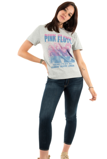 tee shirt only pink grey melange