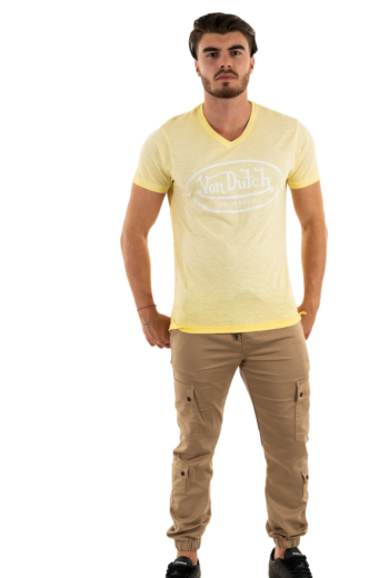 tee shirt von dutch tyron py light yellow