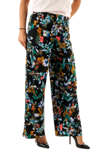 pantalons ichi kate print 202169 multi collage flower