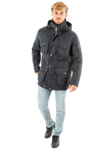 blousons et vestes barbour winter corbridge wax ny51 navy