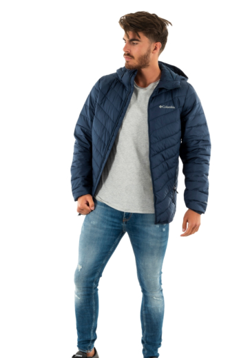 blousons et vestes columbia eddie gorge hooded jkt 464 collegiate navy