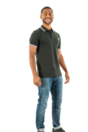 Polos fred perry mm3600 t50 nightgreen/snwht