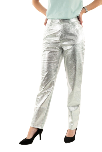 pantalons morgan 232-psilver argente