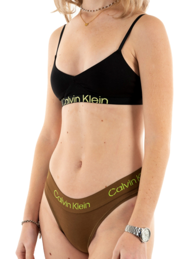 Culottes et strings calvin klein jeans bikini fu9 coffee liquer/jasmine green logo