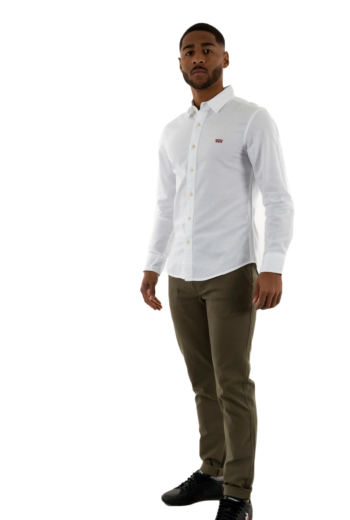 Chemise levi's® ls battery hù shirt slim 0002 white