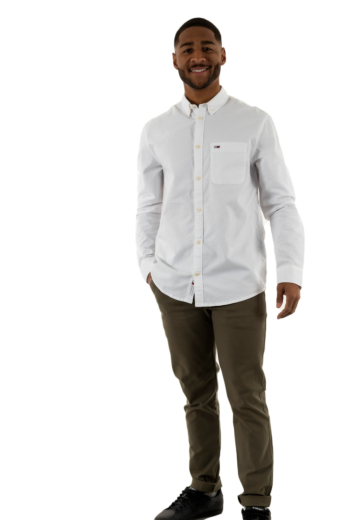 Chemise tommy jeans reg oxford ybr white