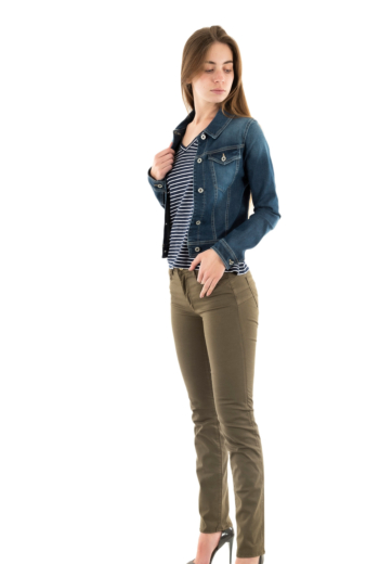 Blousons et vestes please v491 1670 blu denim