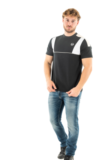 Tee shirt sergio tacchini alettone 572-blk/piv