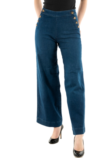 Pantalons only madison dark medium blue denim