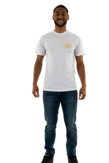 Tee shirt vans full patch d1d1 white/copper ta