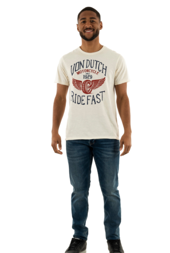 Tee shirt von dutch fast blanc