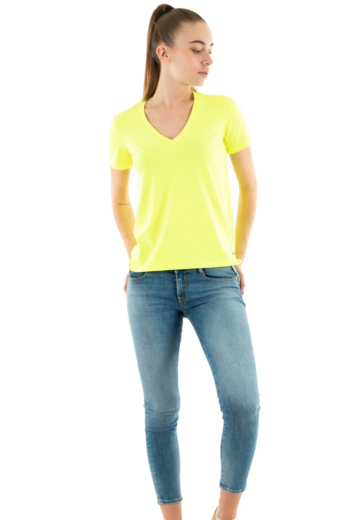 Tee shirt please t0ay 1206 giallo fluo