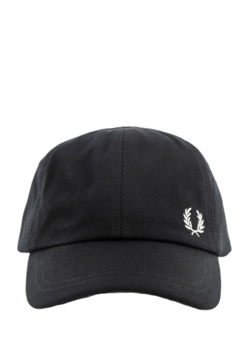 Casquettes fred perry pique classic 843 black/snowwhite