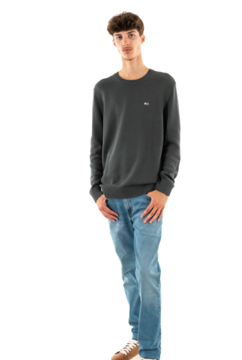 Pull leger tommy jeans slim essntls pub new charcoal