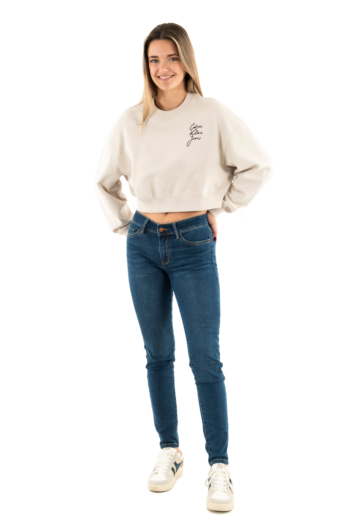 Sweat calvin klein jeans script institutional pdh moonbeam