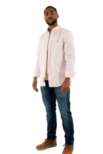 Chemise tommy jeans slim stripe oxfo tpf pink sugar stripe