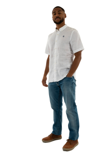 Chemise manches courtes timberland mill brook 1001 white