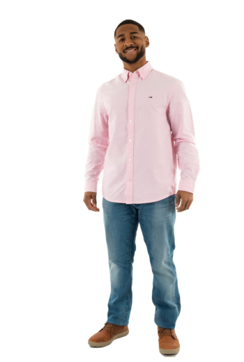 Chemise tommy jeans reg oxford tpf pink sugar