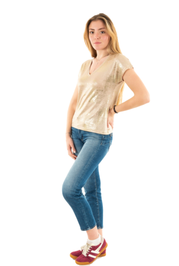 Tee shirt molly bracken la1270bdp beigedore