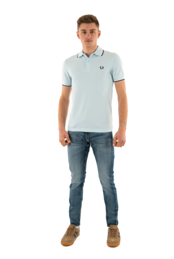 Polos fred perry mm3600 y25 lgic/swhi/tnsbl