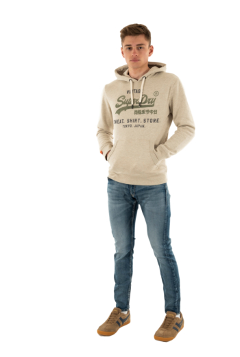 Sweat superdry vl heritage relaxed 2bh pelican beige marl