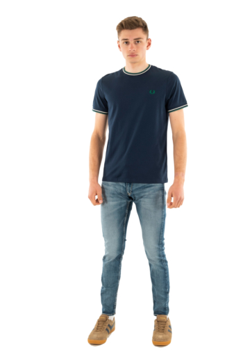 Tee shirt fred perry m1588 y30 drkcr/lecr/lblgr