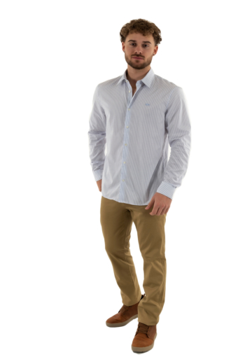 Chemise lacoste ch9087 hsz blanc/panorama-marine