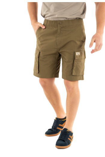 Shorts bermudas calvin klein jeans washed cargo pfq stone gray