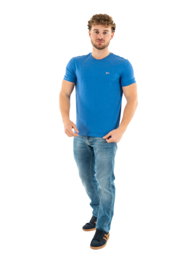 Tee shirt tommy jeans xslim jaspe c6e tempo blue htr