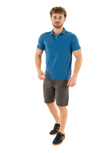 Polos superdry vint destroy polo pvt monaco blue