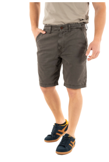 Shorts bermudas superdry vintage officer chino hnk washed grey