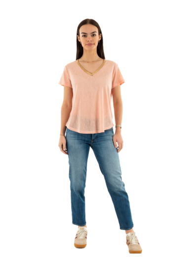 Tee shirt molly bracken t427dp peche