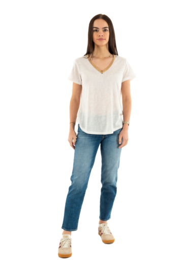 Tee shirt molly bracken t427dp ecru