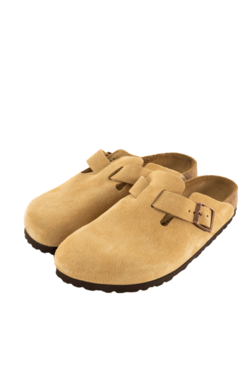 Sandales - nu-pieds birkenstock boston leve narrow 01704 -  latte cream