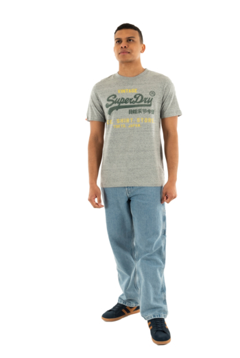 Tee shirt superdry vl classic relaxed xje flint grey grit