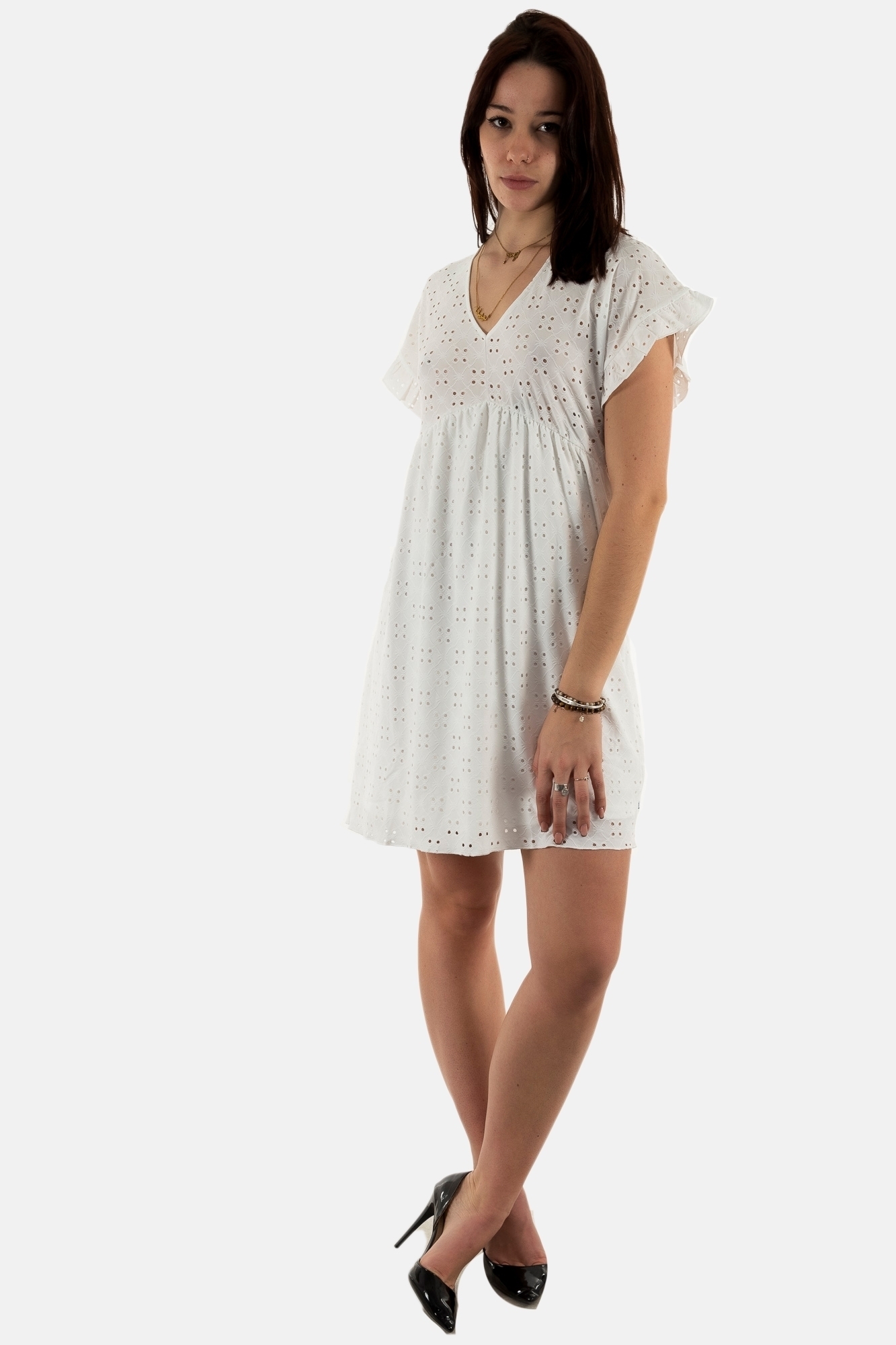 Le temps des cerises lia robe 1001 white Jeanstation