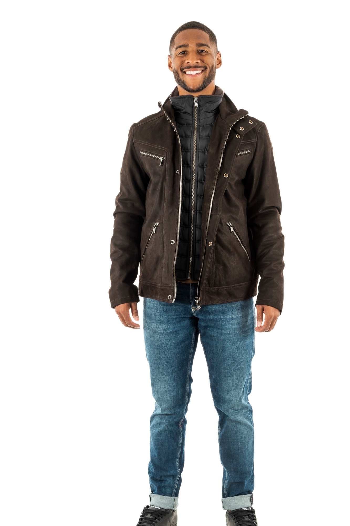 Falcon madisson - Blouson cuir homme